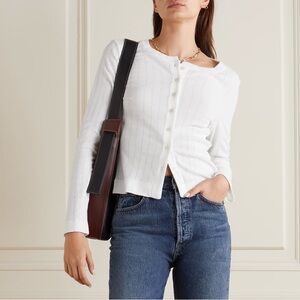 Leset Pointelle Cardigan